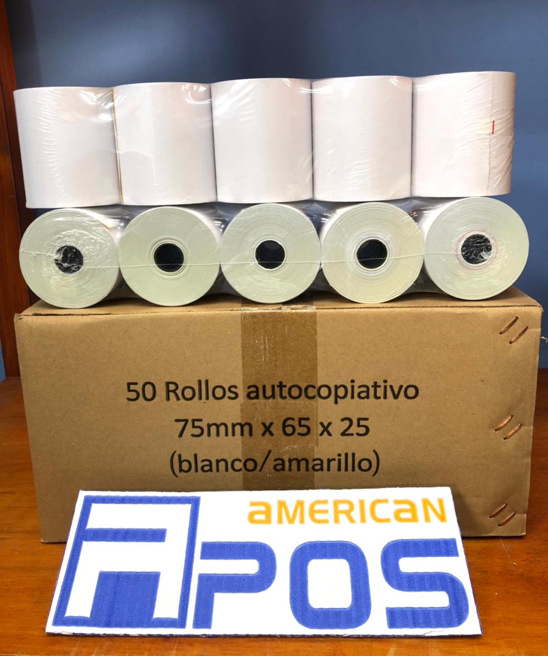 Rollos autocopiativos 75mm (Duplicado)
